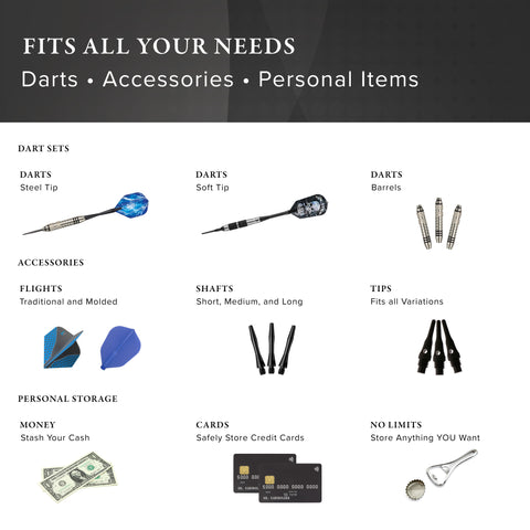 Image of Casemaster Classic Blue Nylon Dart Case