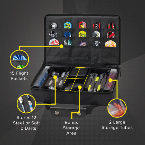 Image of Casemaster Classic Black Nylon Dart Case