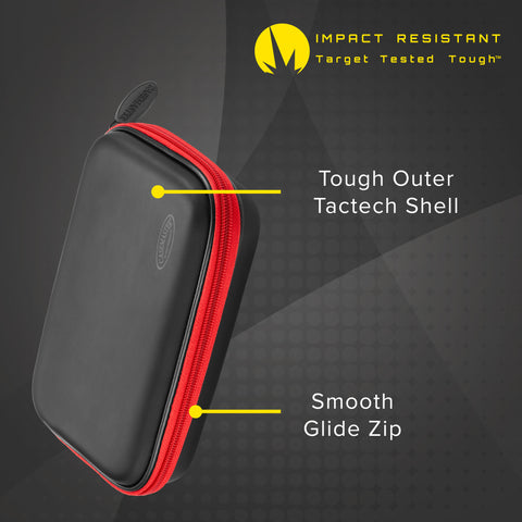 Image of Casemaster Sentinel Dart Case with Red Zipper