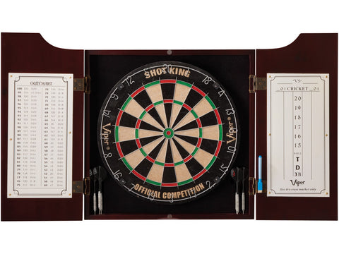 Image of Viper Hudson All-In-One Dart Center Mahogany - HomeFitPlay