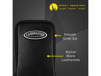 Casemaster Mini Pro Black Leather Dart Case - HomeFitPlay