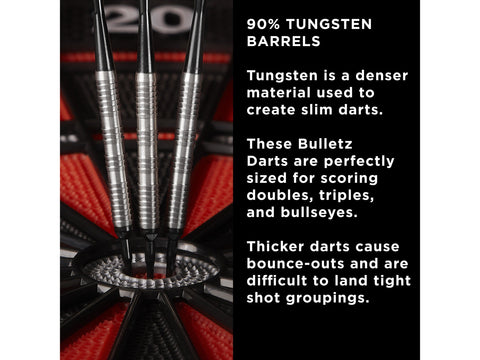 Image of Fat Cat Bulletz 90% Tungsten Soft Tip Darts 18 Grams - HomeFitPlay
