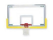 Bison Unbreakable Short Glass Backboard w/ Padding - HomeFitPlay