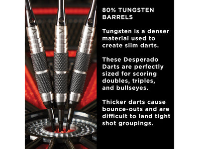 Viper Desperado 80% Tungsten Death Mark Soft Tip Darts 2 Knurled Rings 18 Grams - HomeFitPlay