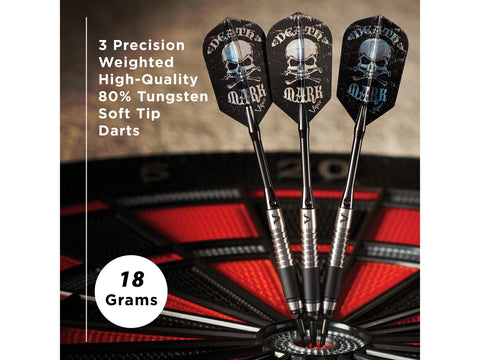Image of Viper Desperado 80% Tungsten Death Mark Soft Tip Darts 1 Knurled Ring 18 Grams - HomeFitPlay