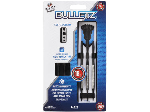 Image of Fat Cat Bulletz 90% Tungsten Soft Tip Darts 18 Grams - HomeFitPlay