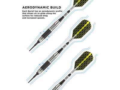 Viper The Freak Soft Tip Darts Knurled and Grooved Barrel 18 Grams - HomeFitPlay