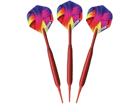 Image of Elkadart Neon Red Soft Tip Darts 18 Grams - HomeFitPlay