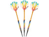 Elkadart Rainbow 90% Tungsten Soft Tip Darts Multi Color Titanium Coating Shark Fin Barrel - HomeFitPlay