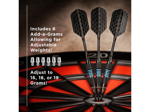 Image of Viper Bobcat Adjustable Soft Tip Darts Blue Rings 16-19 Grams - HomeFitPlay