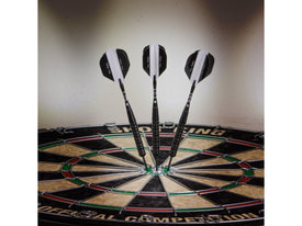 Elkadart Black 150 Jet Black Steel Tip Darts 