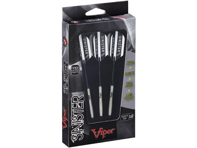Viper Sinister 95% Tungsten Soft Tip Darts Tapered Barrel 18 Grams - HomeFitPlay