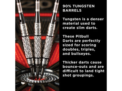 Viper Pitbull 90% Tungsten Soft Tip Darts Diamond Cut and Shark Fin Barrel 18 Grams - HomeFitPlay