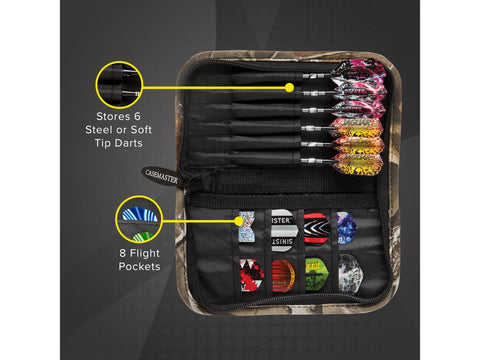 Image of Casemaster Realtree Hardwoods Deluxe Camouflage Dart Case - HomeFitPlay