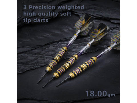Image of Viper Wizard Purple/Black Soft Tip Darts 18 Grams - HomeFitPlay