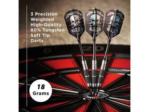 Image of Viper Desperado 80% Tungsten Death Mark Soft Tip Darts 2 Knurled Rings 18 Grams - HomeFitPlay