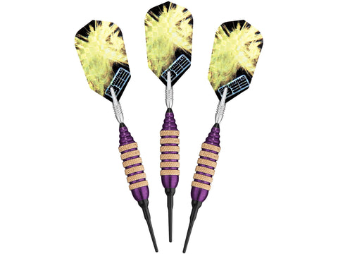 Image of Viper Spinning Bee Purple Soft Tip Darts 16 Grams - HomeFitPlay