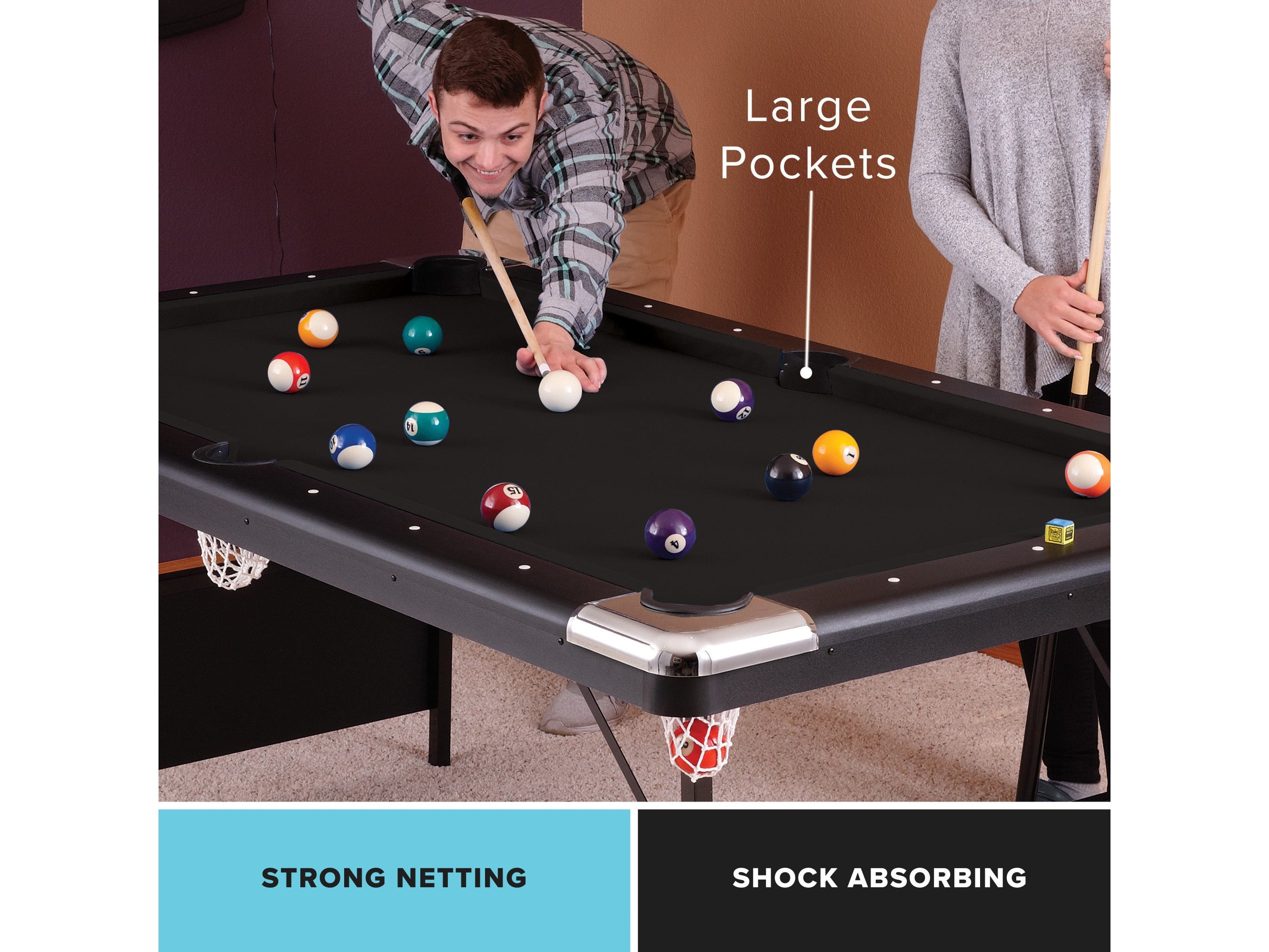 Fat Cat Trueshot 6' Folding Billiard Table - HomeFitPlay