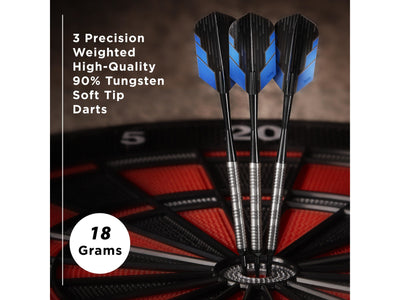 Fat Cat Bulletz 90% Tungsten Soft Tip Darts 18 Grams - HomeFitPlay