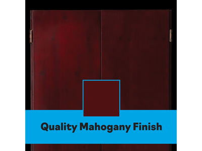Viper Metropolitan Mahogany Steel Tip Dartboard Cabinet - HomeFitPlay