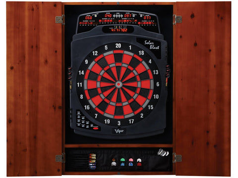 Image of Viper Metropolitan Cinnamon Soft Tip Dartboard Cabinet - HomeFitPlay