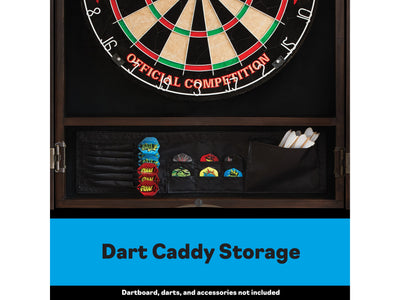 Viper Metropolitan Espresso Steel Tip Dartboard Cabinet - HomeFitPlay