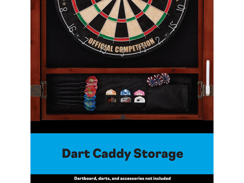 Image of Viper Metropolitan Cinnamon Steel Tip Dartboard Cabinet - HomeFitPlay