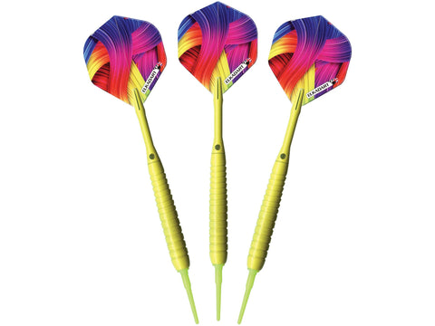 Image of Elkadart Neon Yellow Soft Tip Darts 18 Grams - HomeFitPlay