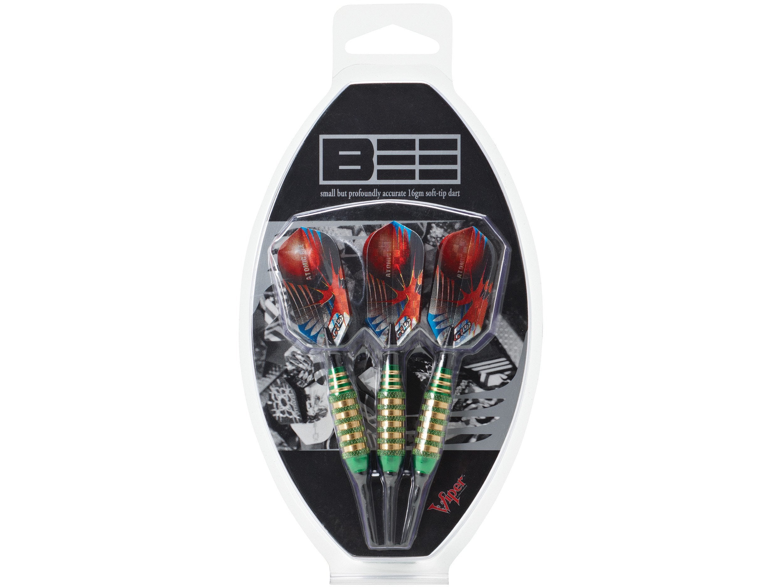 Viper Atomic Bee Green Soft Tip Darts 16 Grams - HomeFitPlay