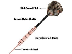 Fat Cat Realtree Hardwoods HD Steel Tip Darts 23gm 