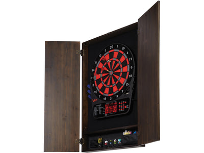 Viper Metropolitan Espresso Soft Tip Dartboard Cabinet - HomeFitPlay