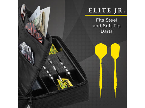 Image of Casemaster Elite Jr Black Nylon Dart Case - HomeFitPlay