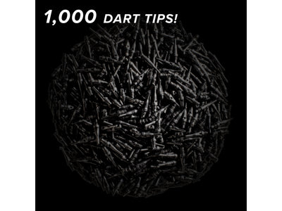 Viper Tufflex Tips SS 2BA Black 1000Ct Soft Dart Tips - HomeFitPlay