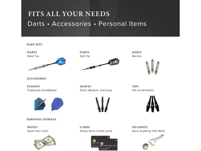 Casemaster The Pro Leather Dart Case - HomeFitPlay
