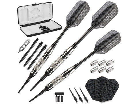Image of Viper Bobcat Adjustable Soft Tip Darts Black Rings 16-18 Grams - HomeFitPlay