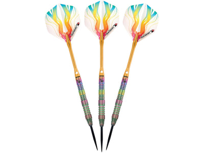 Elkadart Rainbow 90% Tungsten Steel Tip Darts Multi Color Titanium Coating - HomeFitPlay