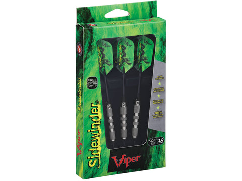 Image of Viper Sidewinder 80% Tungsten Soft Tip Darts Knurled Barrel 18 Grams - HomeFitPlay