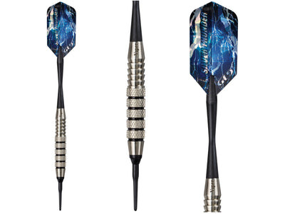 Viper Silver Thunder Soft Tip Darts 5 Knurled Rings 18 Grams - HomeFitPlay