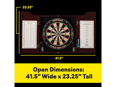 Viper Hudson All-In-One Dart Center Mahogany - HomeFitPlay
