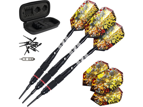 Image of Viper Jaguar 80% Tungsten Soft Tip Darts 2 Knurled Rings 18 Grams - HomeFitPlay