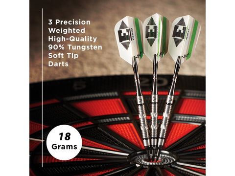 Image of Viper Element 90% Tungsten Soft Tip Darts Grooved Barrel 18 Grams - HomeFitPlay