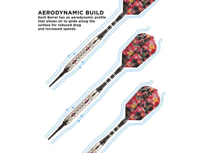 Viper Desert Rose Soft Tip Darts 16 Grams - HomeFitPlay
