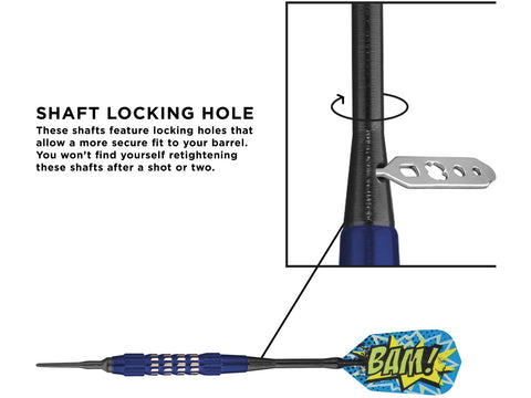Image of Viper Comix BAM! Soft Tip Darts Blue 18 Grams - HomeFitPlay
