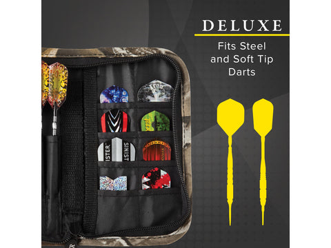 Image of Casemaster Realtree Hardwoods Deluxe Camouflage Dart Case - HomeFitPlay