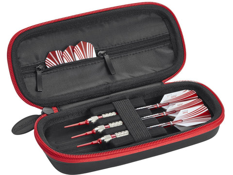 Image of Casemaster Warden Dart Case with Red Zipper - HomeFitPlay