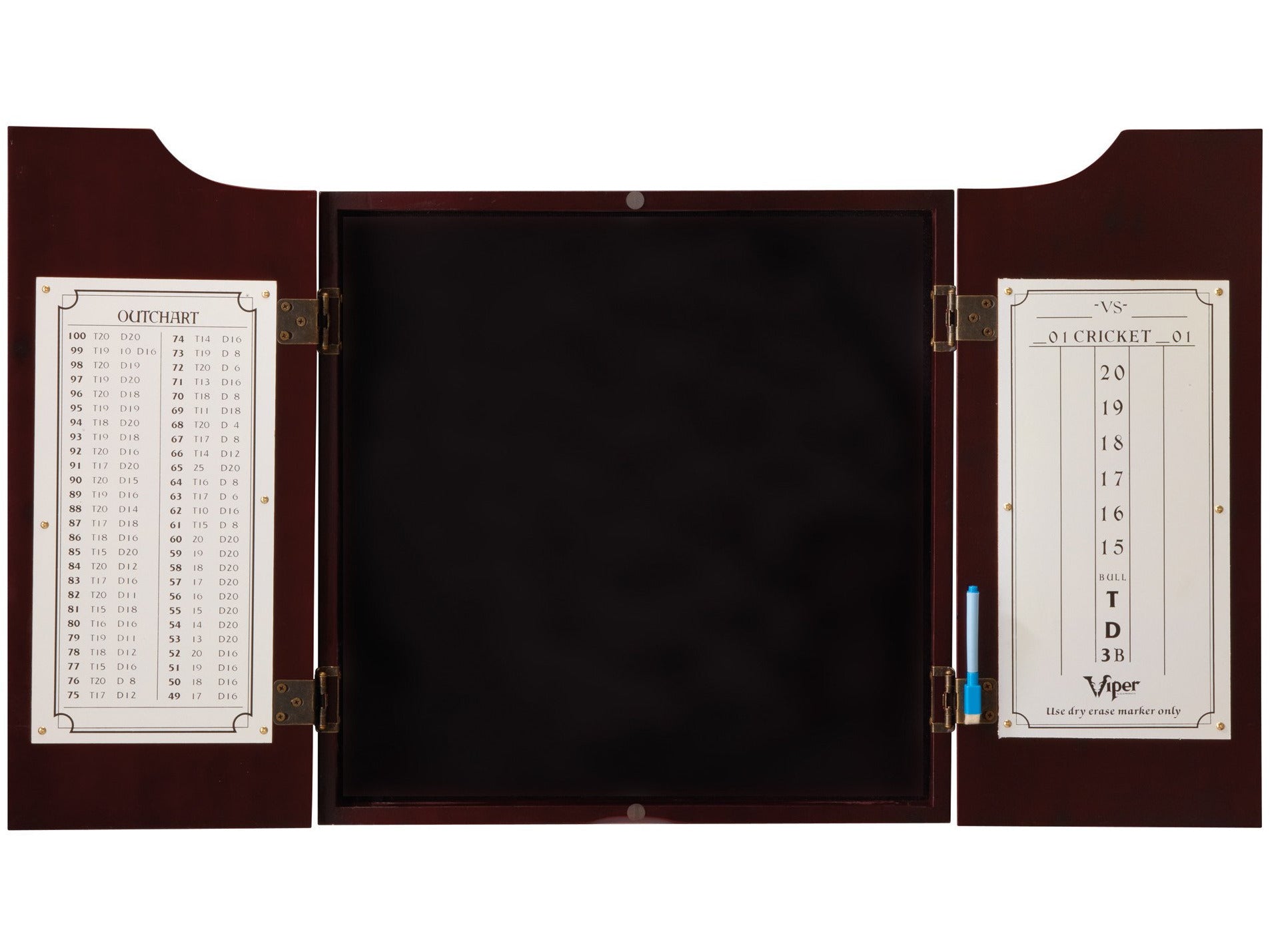 Viper Hudson Dartboard Cabinet Mahogany - HomeFitPlay