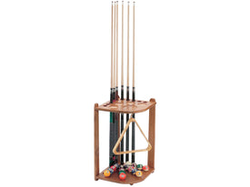 Viper Oak 10 Cue Corner Cue Rack - HomeFitPlay