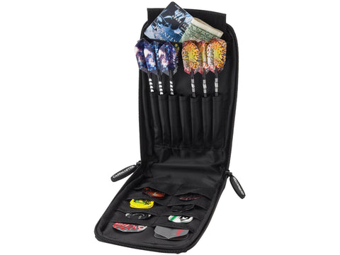 Image of Casemaster Mini Pro Black Leather Dart Case - HomeFitPlay