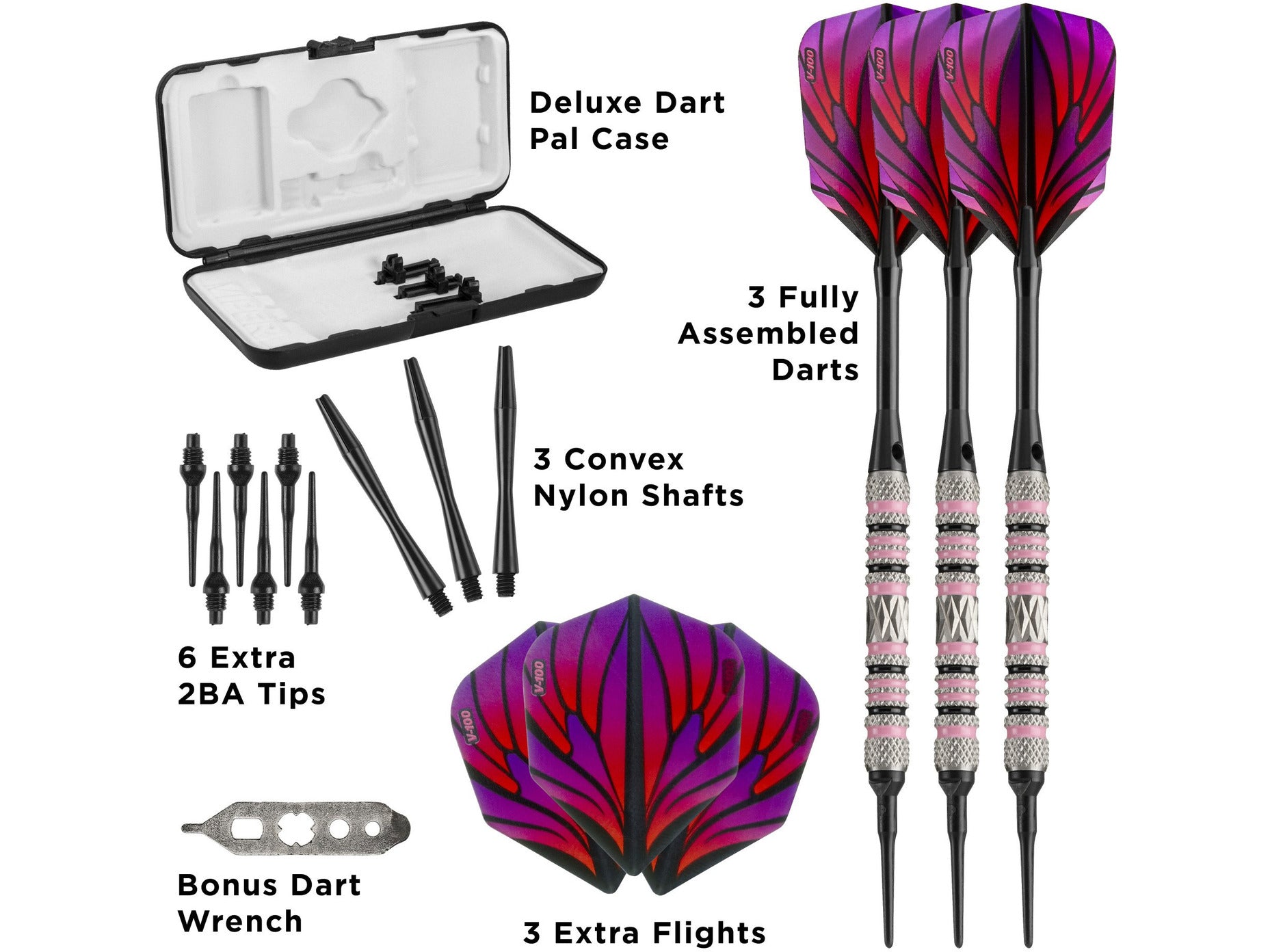 Viper Wings 80% Tungsten Soft Tip Darts 16 Grams - HomeFitPlay