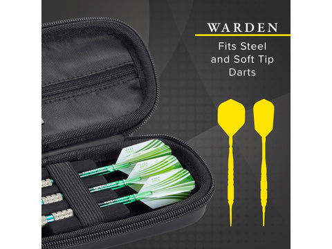 Image of Casemaster Warden Dart Case with Black Zipper - HomeFitPlay